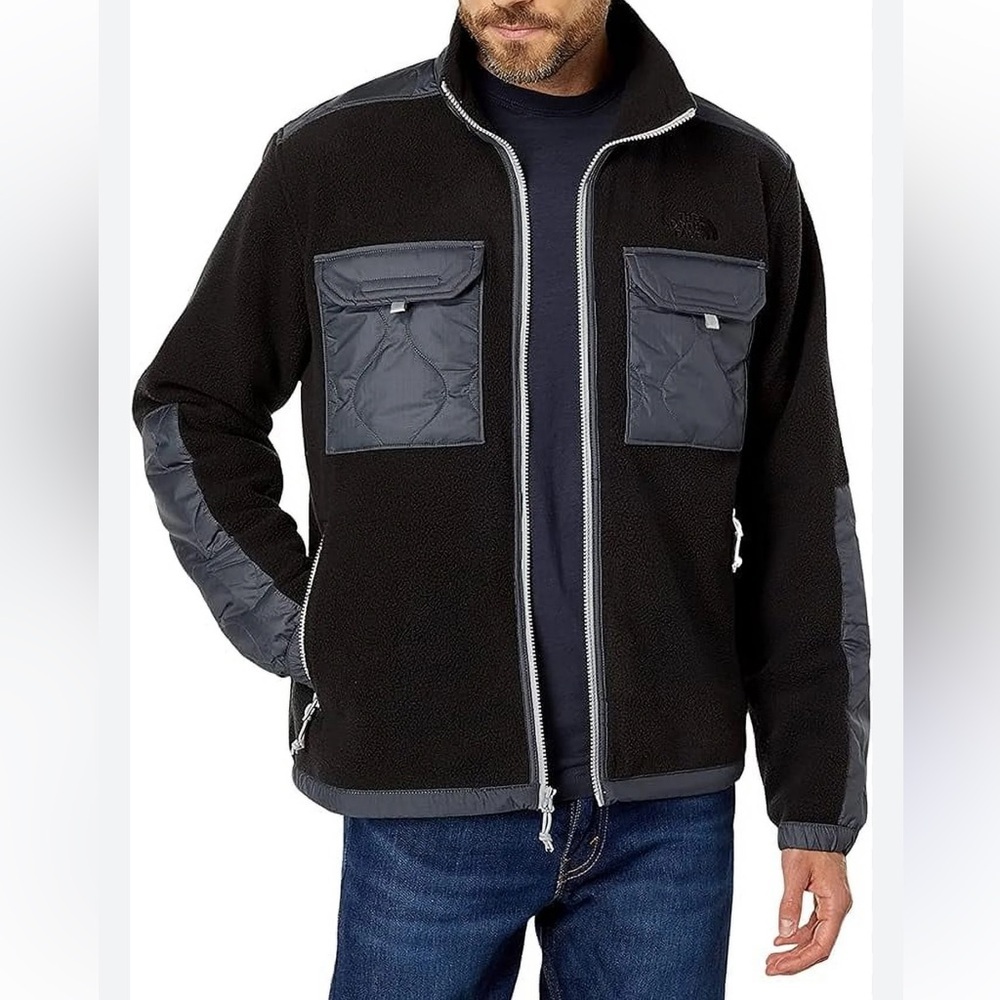The North Face Men’s Black Fleece Royal Arch Jacket Full Zip Large Outdoors